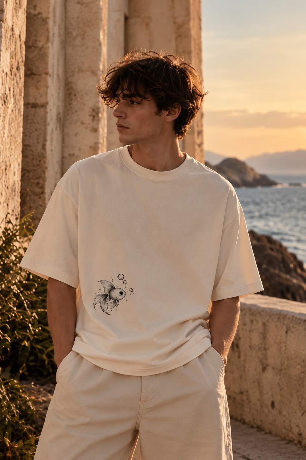 SAVN Oversized T-Shirt White