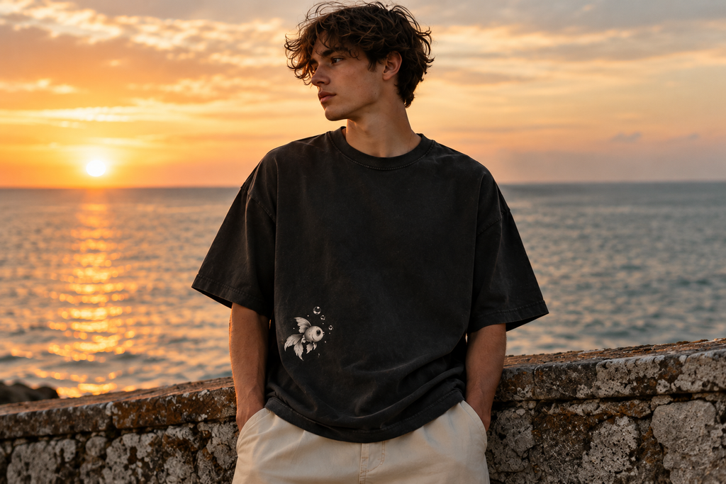 SAVN Oversized T-Shirt Black